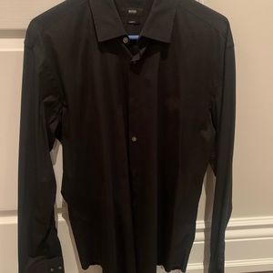 Black Hugo boss dress shirt slim fit